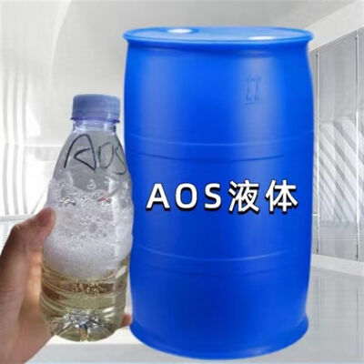 Un buon prezzo. CAS 68439-57-6 Tensioattivo Sodio alfa olefina sulfonato AOS Liquido Puro Liquido Materia prima industriale in linea